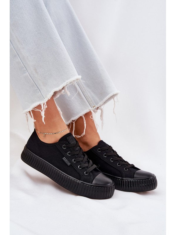 Women Fabric Sneakers On Platform Big Star RR274775 Black