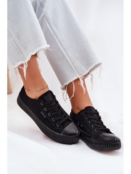 Women Fabric Sneakers On Platform Big Star RR274775 Black