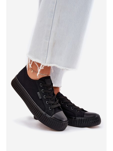 Women Fabric Sneakers On Platform Big Star RR274775 Black