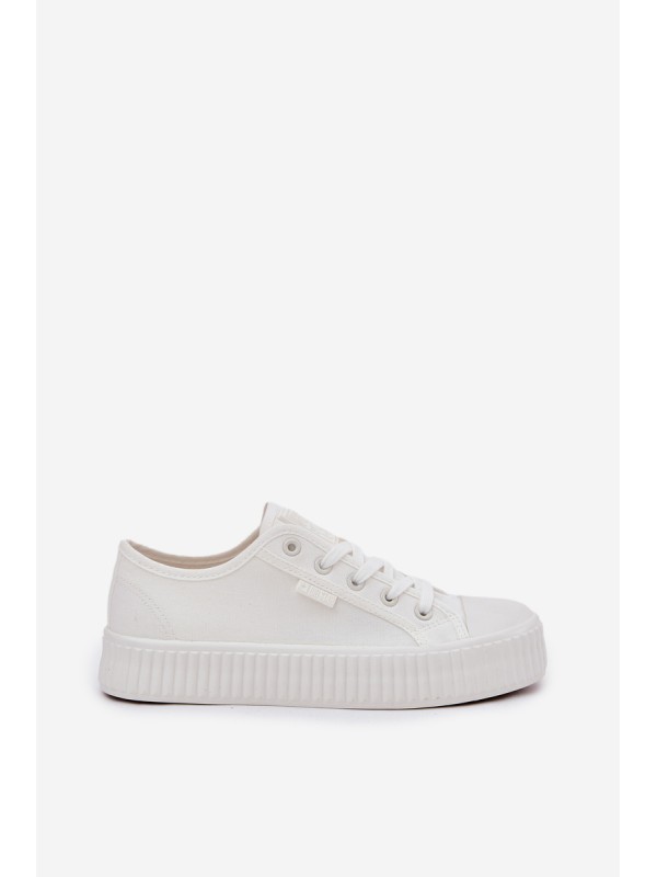 Women Fabric Sneakers On Platform Big Star RR274776 White