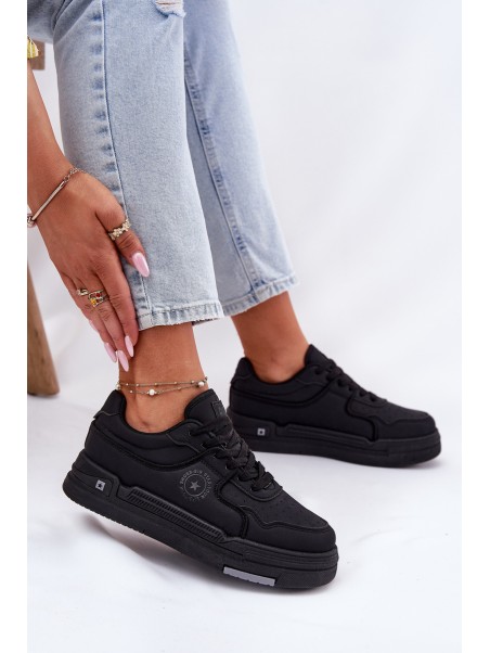 Low Women's Sneakers Big Star RR274A311 HI-POLY SYSTEM Black
