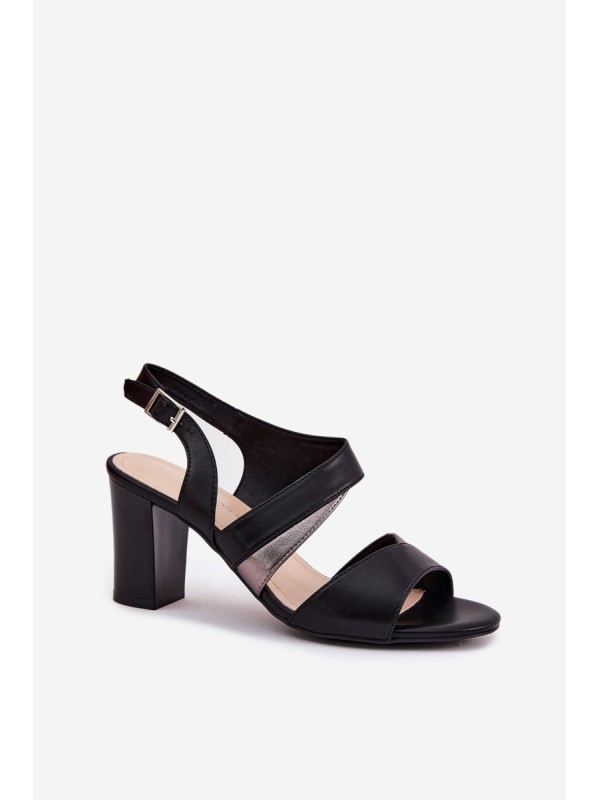 Women's Heeled Sandals Sergio Leone SK866 Black