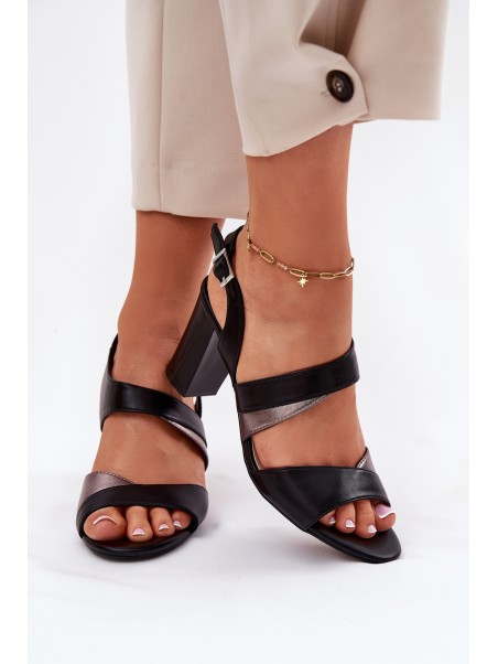 Women's Heeled Sandals Sergio Leone SK866 Black