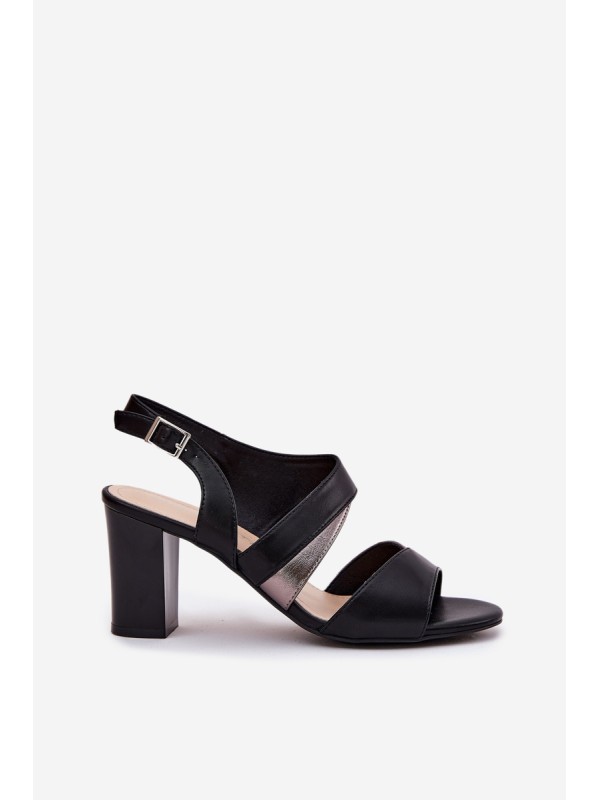 Women's Heeled Sandals Sergio Leone SK866 Black