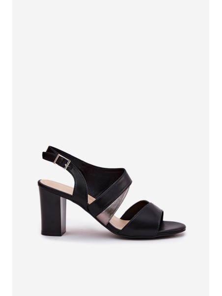 Women's Heeled Sandals Sergio Leone SK866 Black
