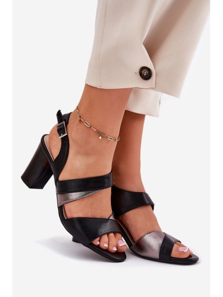 Women's Heeled Sandals Sergio Leone SK866 Black