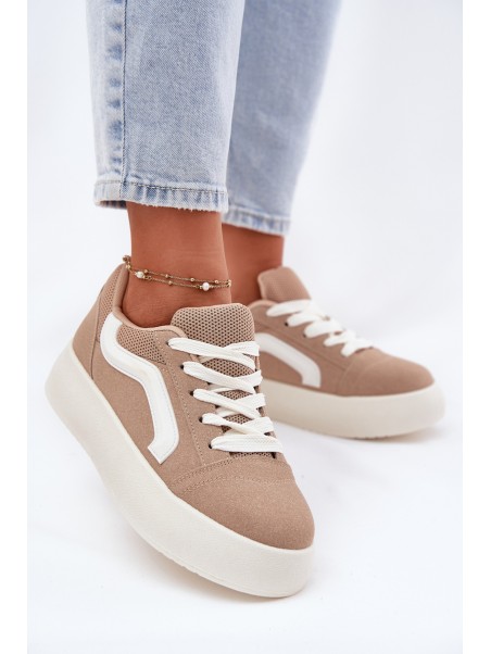 Women's Platform Sneakers Khaki Tellnira