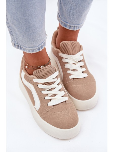 Women's Platform Sneakers Khaki Tellnira