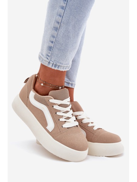 Women's Platform Sneakers Khaki Tellnira