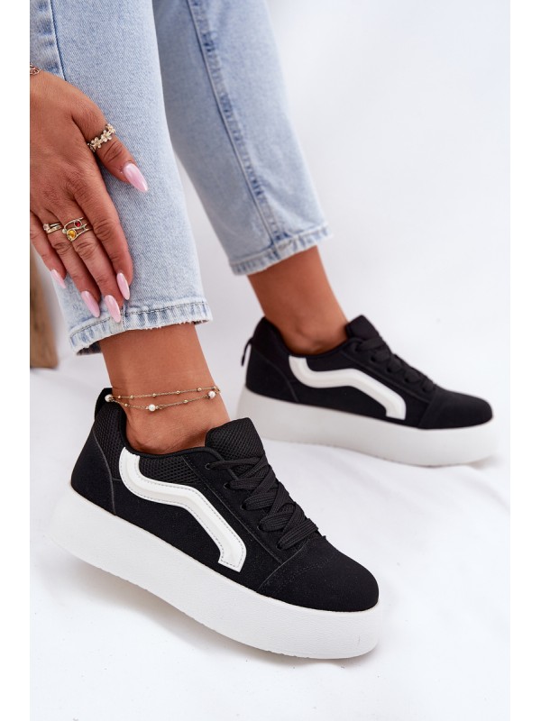 Women's Platform Sneakers Black Tellnira
