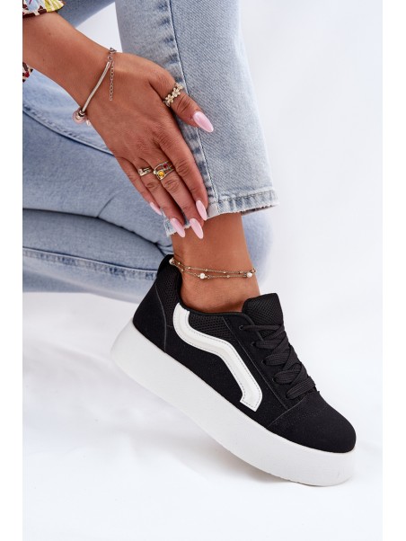 Women's Platform Sneakers Black Tellnira