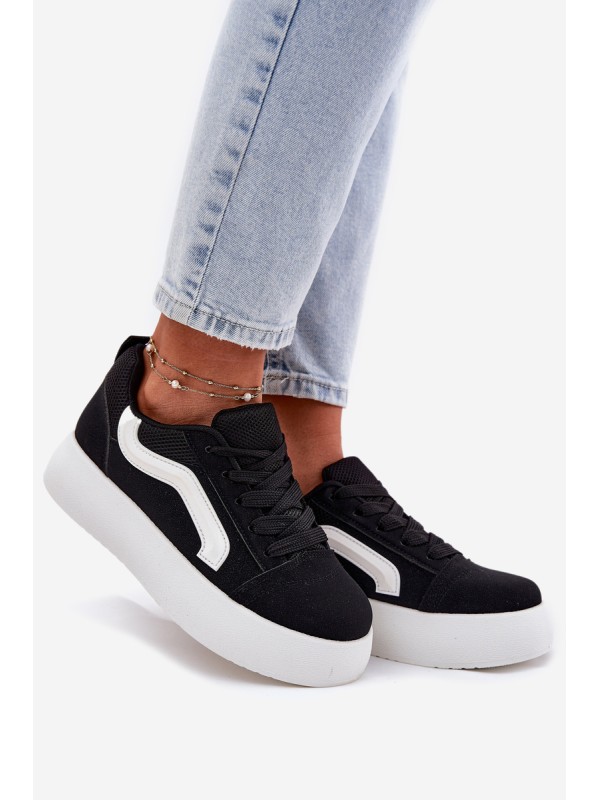 Women's Platform Sneakers Black Tellnira