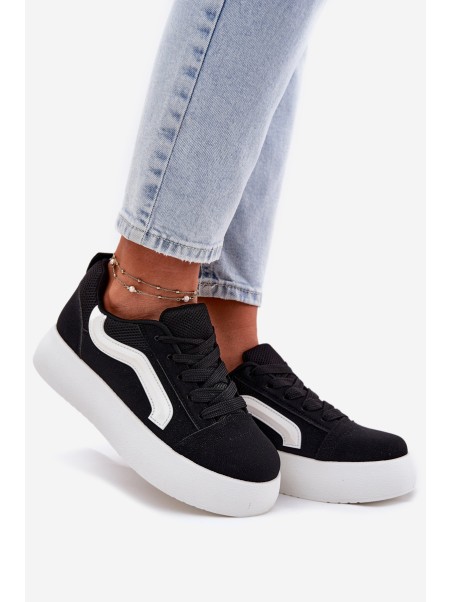 Women's Platform Sneakers Black Tellnira