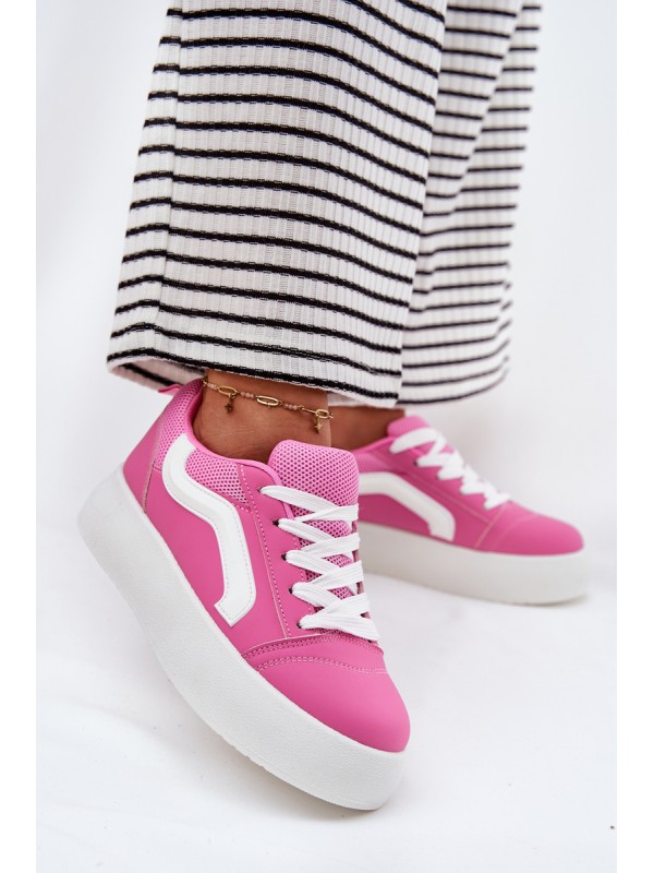 Womens Platform Sneakers Fuchsia Tellnira