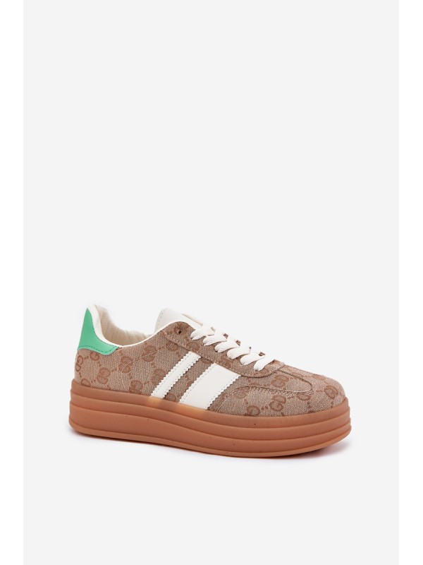 Low Platform Sneakers Khaki Ovivene