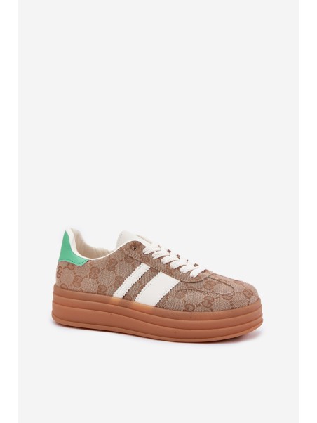 Low Platform Sneakers Khaki Ovivene