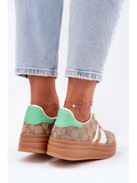 Low Platform Sneakers Khaki Ovivene
