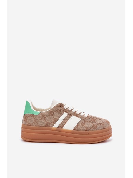 Low Platform Sneakers Khaki Ovivene