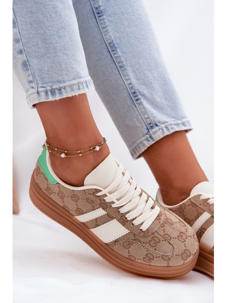 Low Platform Sneakers Khaki Ovivene