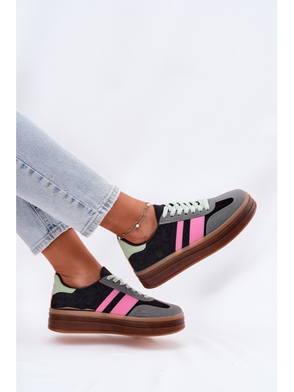 Low Platform Sneakers Black Ovivene