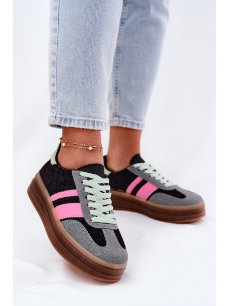 Low Platform Sneakers Black Ovivene