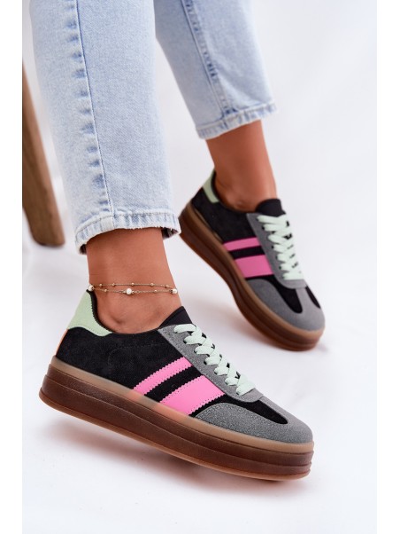 Low Platform Sneakers Black Ovivene