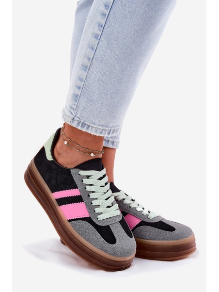 Low Platform Sneakers Black Ovivene
