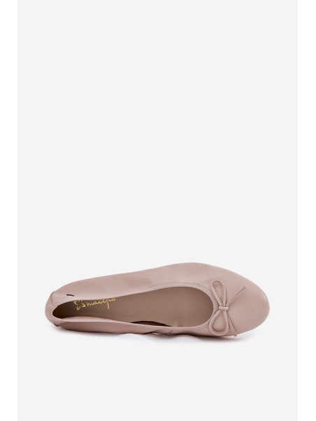 Leather Ballet Flats Women Maciejka P6800-04 Beige