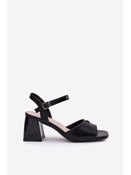 Womens heeled sandals Vinceza 62235 black