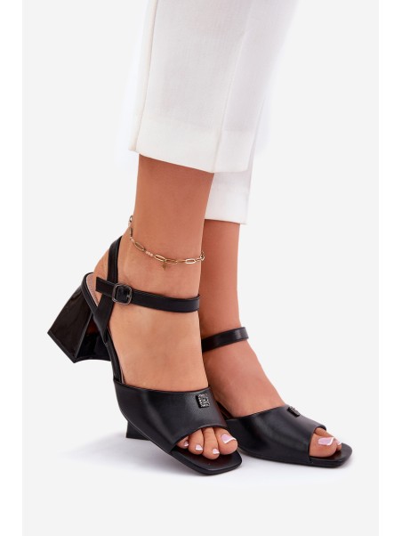 Womens heeled sandals Vinceza 62235 black