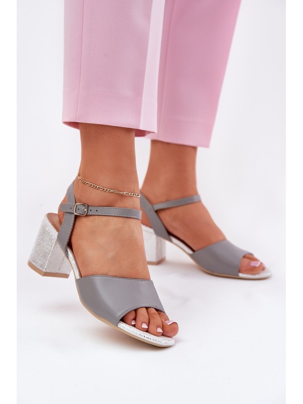Ladies Heeled Sandals Vinceza 20275 Gray 2