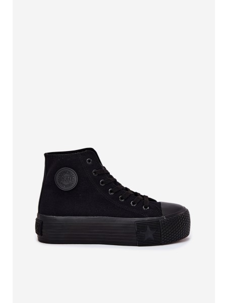 Womens Platform Sneakers Big Star RR274742 Black