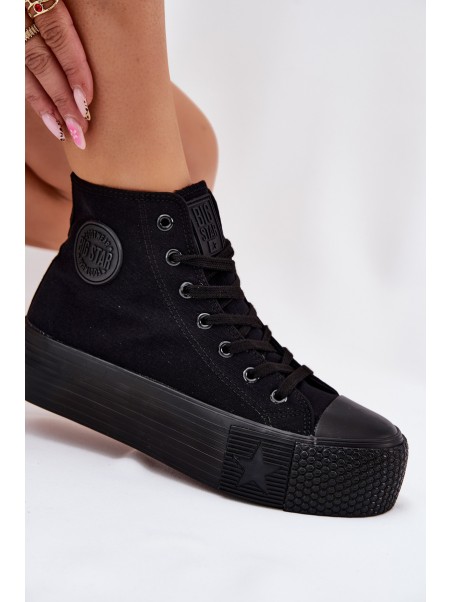 Womens Platform Sneakers Big Star RR274742 Black