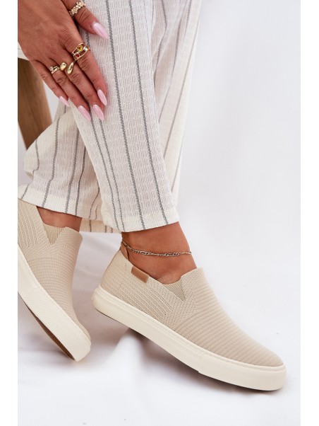 Women's Slip-On Sneakers Big Star RR274721 Beige