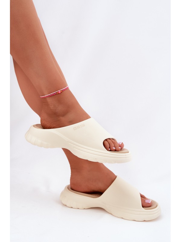 Ladies Foam Sandals Big Star RR274A579 Beige