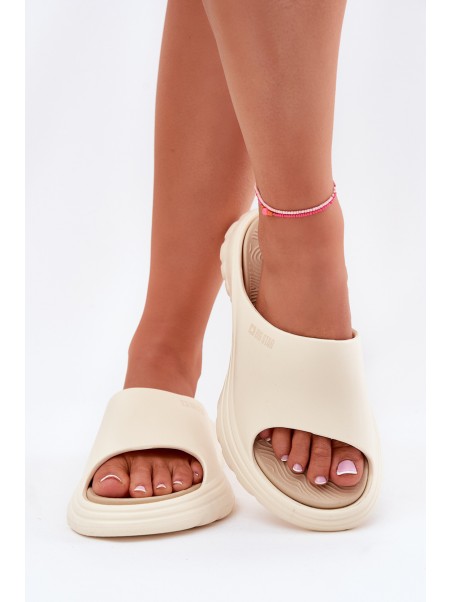 Ladies Foam Sandals Big Star RR274A579 Beige