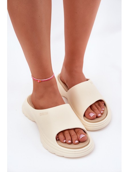 Ladies Foam Sandals Big Star RR274A579 Beige