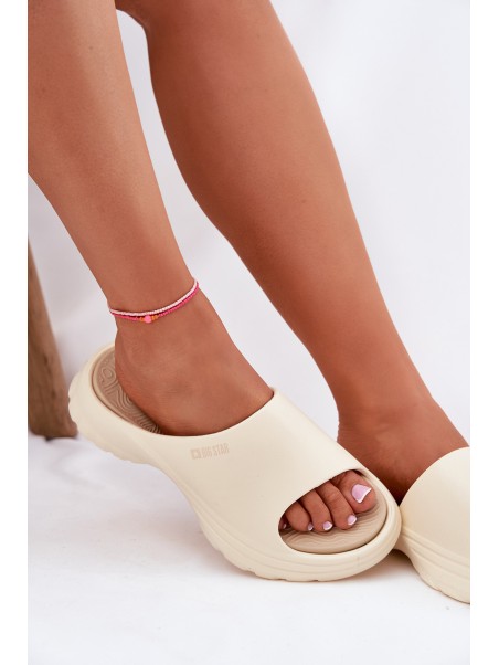 Ladies Foam Sandals Big Star RR274A579 Beige