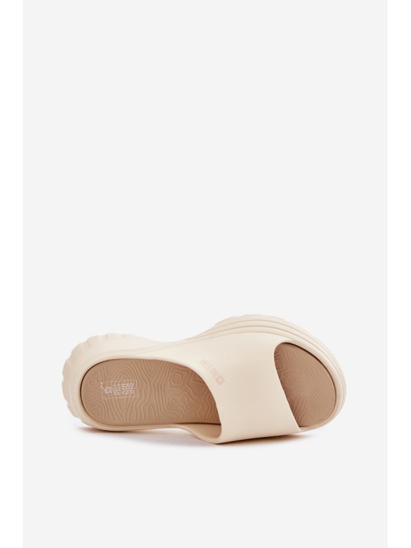 Ladies Foam Sandals Big Star RR274A579 Beige
