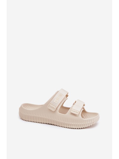 Women's Foam Slippers With Velcro Big Star RR274A529 Beige