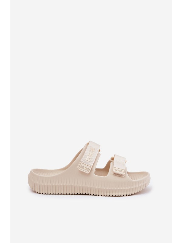 Women's Foam Slippers With Velcro Big Star RR274A529 Beige