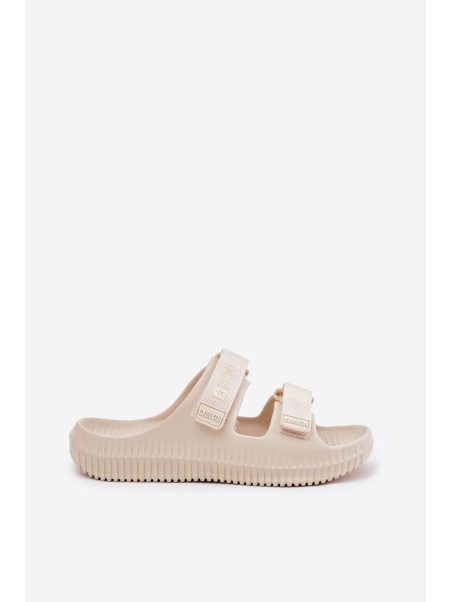 Women's Foam Slippers With Velcro Big Star RR274A529 Beige