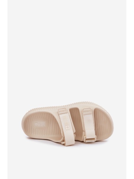 Women's Foam Slippers With Velcro Big Star RR274A529 Beige