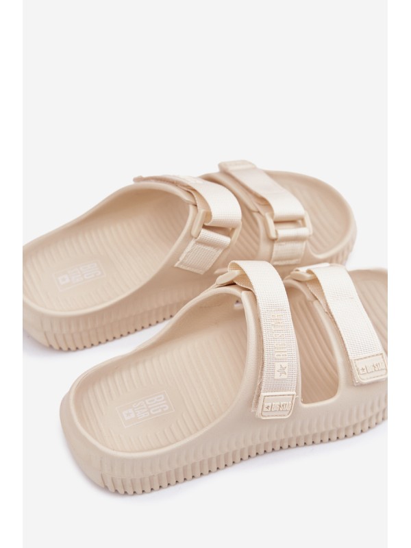 Women's Foam Slippers With Velcro Big Star RR274A529 Beige