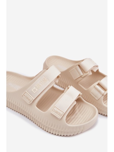 Women's Foam Slippers With Velcro Big Star RR274A529 Beige