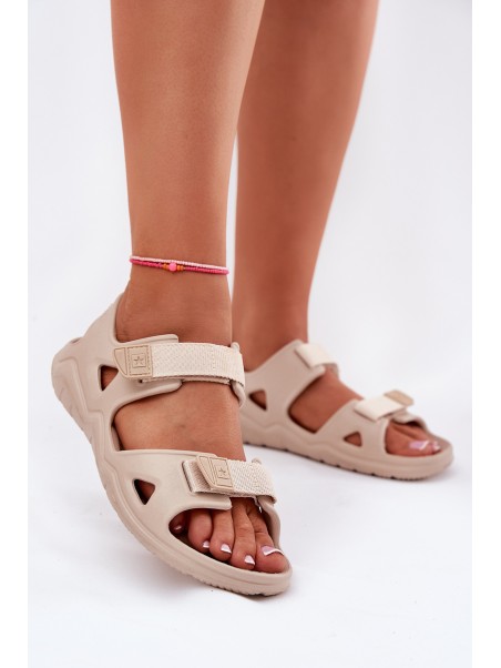 Women's Foam Sandals On Platform Big Star RR274A515 Beige