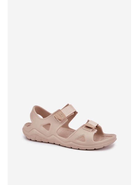 Women's Foam Sandals On Platform Big Star RR274A515 Beige