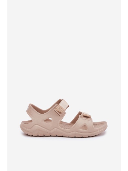 Women's Foam Sandals On Platform Big Star RR274A515 Beige