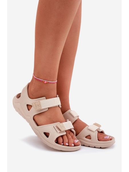 Women's Foam Sandals On Platform Big Star RR274A515 Beige