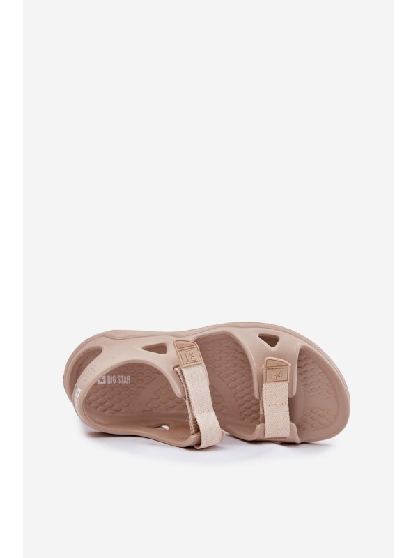 Women's Foam Sandals On Platform Big Star RR274A515 Beige